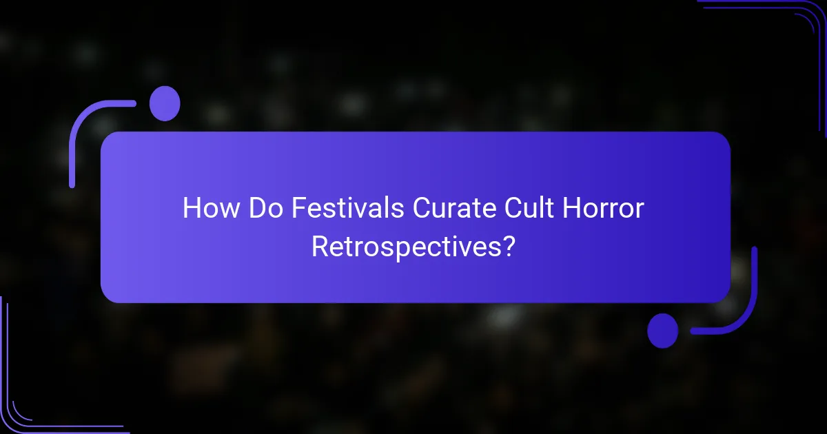How Do Festivals Curate Cult Horror Retrospectives?
