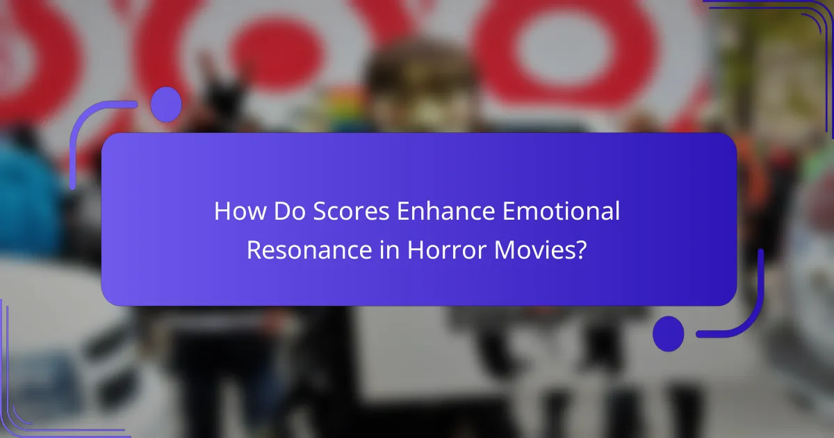 How Do Scores Enhance Emotional Resonance in Horror Movies?