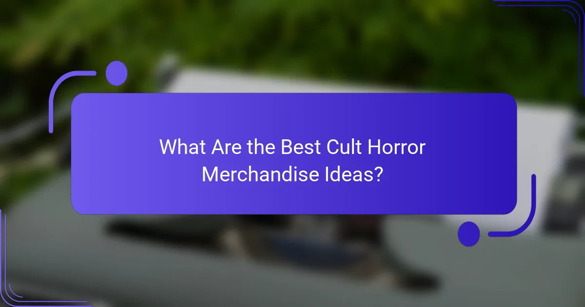 What Are the Best Cult Horror Merchandise Ideas?