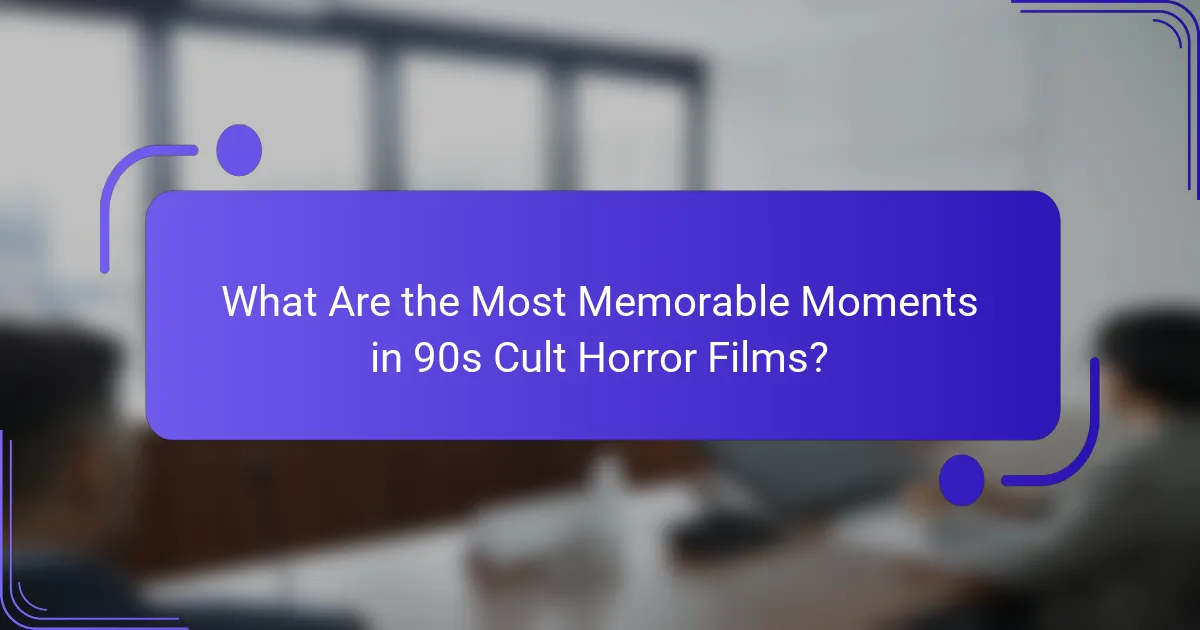 What Are the Most Memorable Moments in 90s Cult Horror Films?